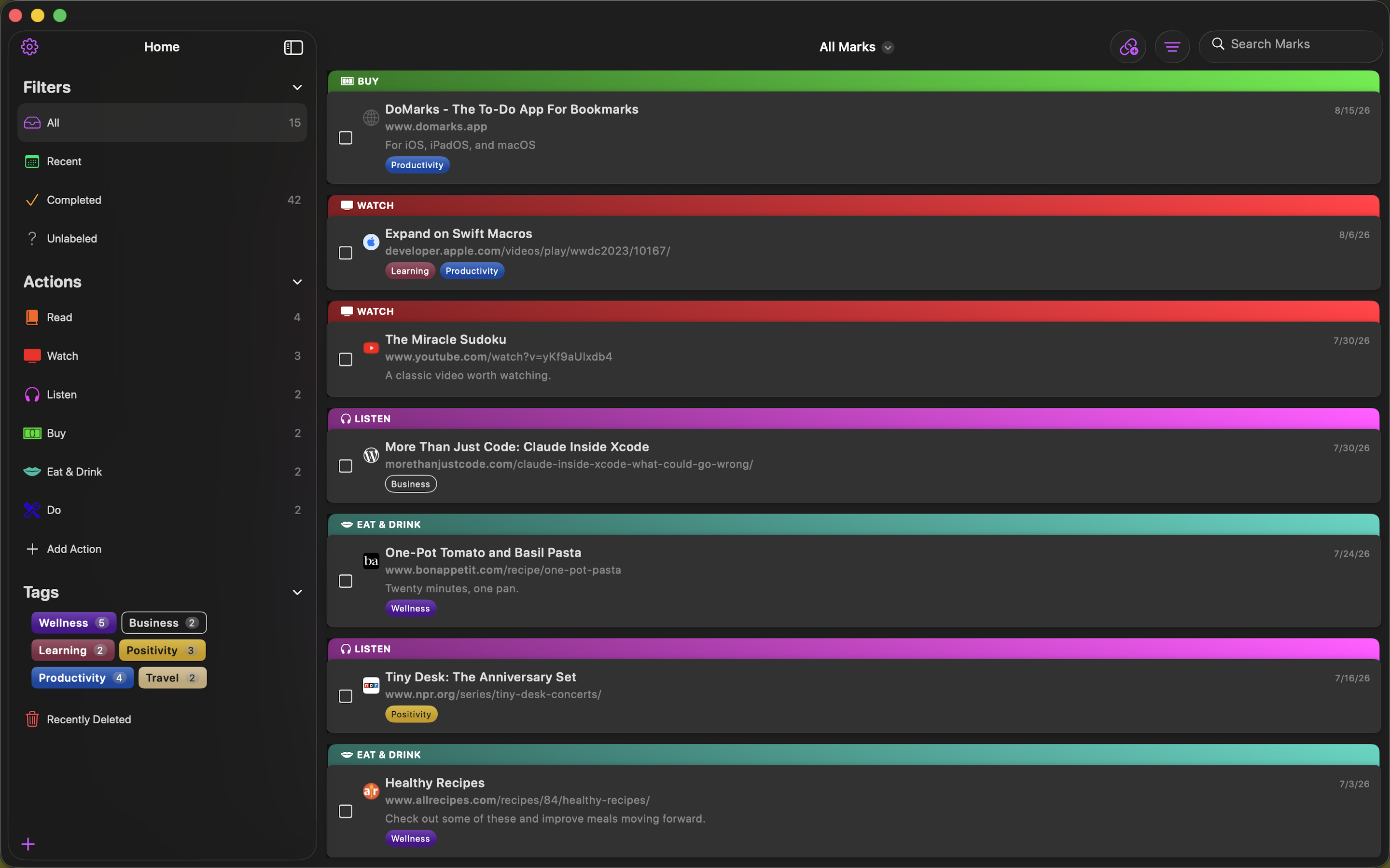 DoMarks on Mac